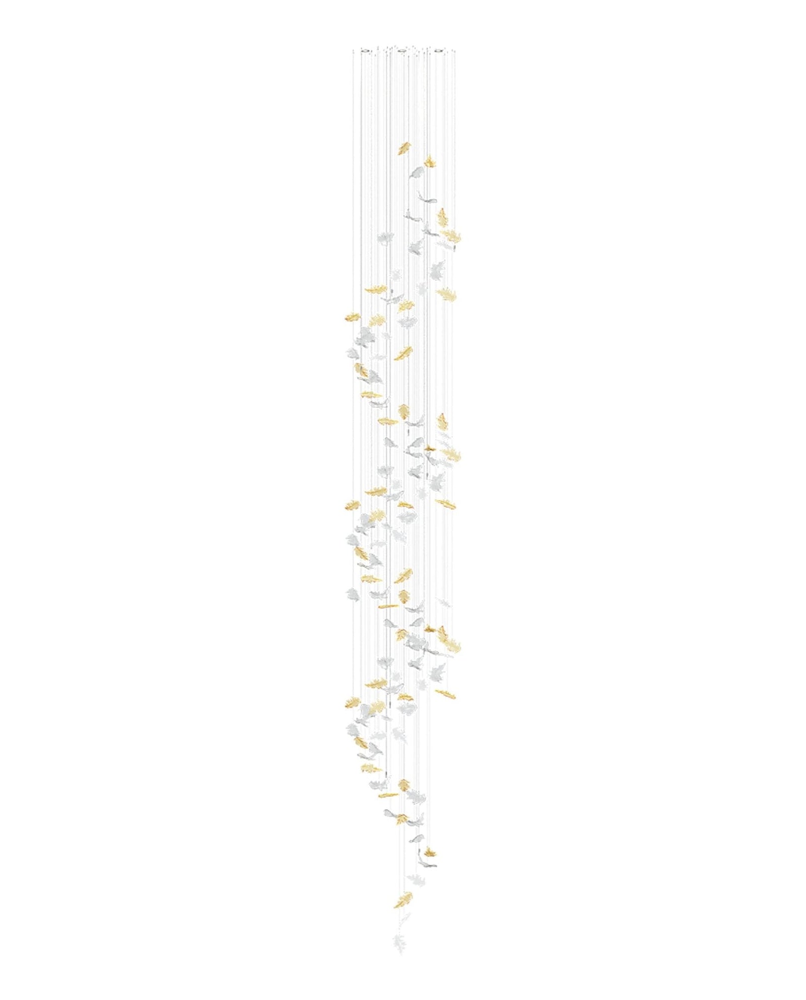 Cosolion Lustre en Verre Clair Ambre en Forme d'Oiseau - Neutralighting