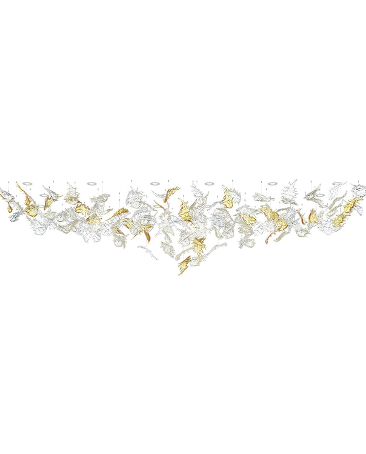 Cosolion Lustre en Verre Clair Ambre en Forme d&
