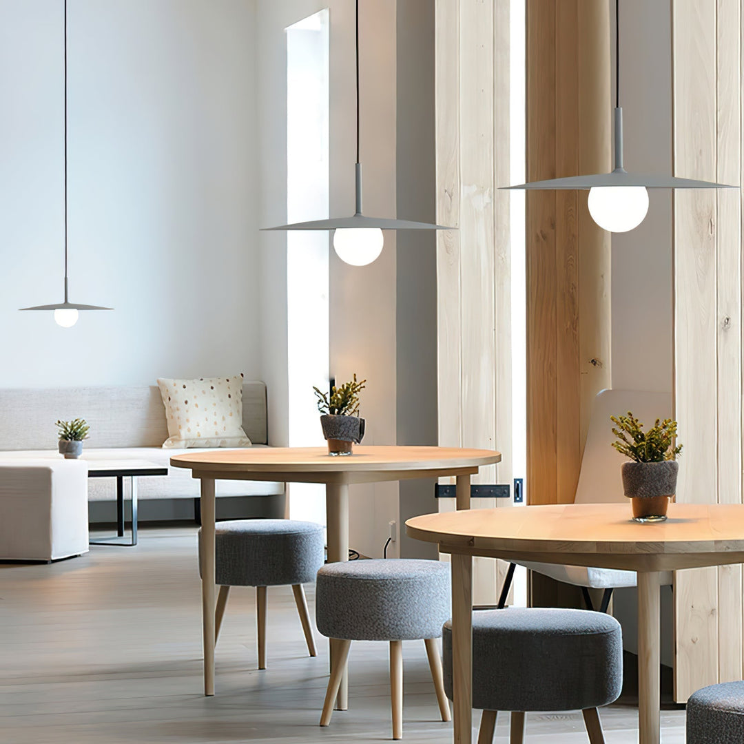 Lustra Suspension Lampe Abat-jour Plat pour Salon - Neutralighting