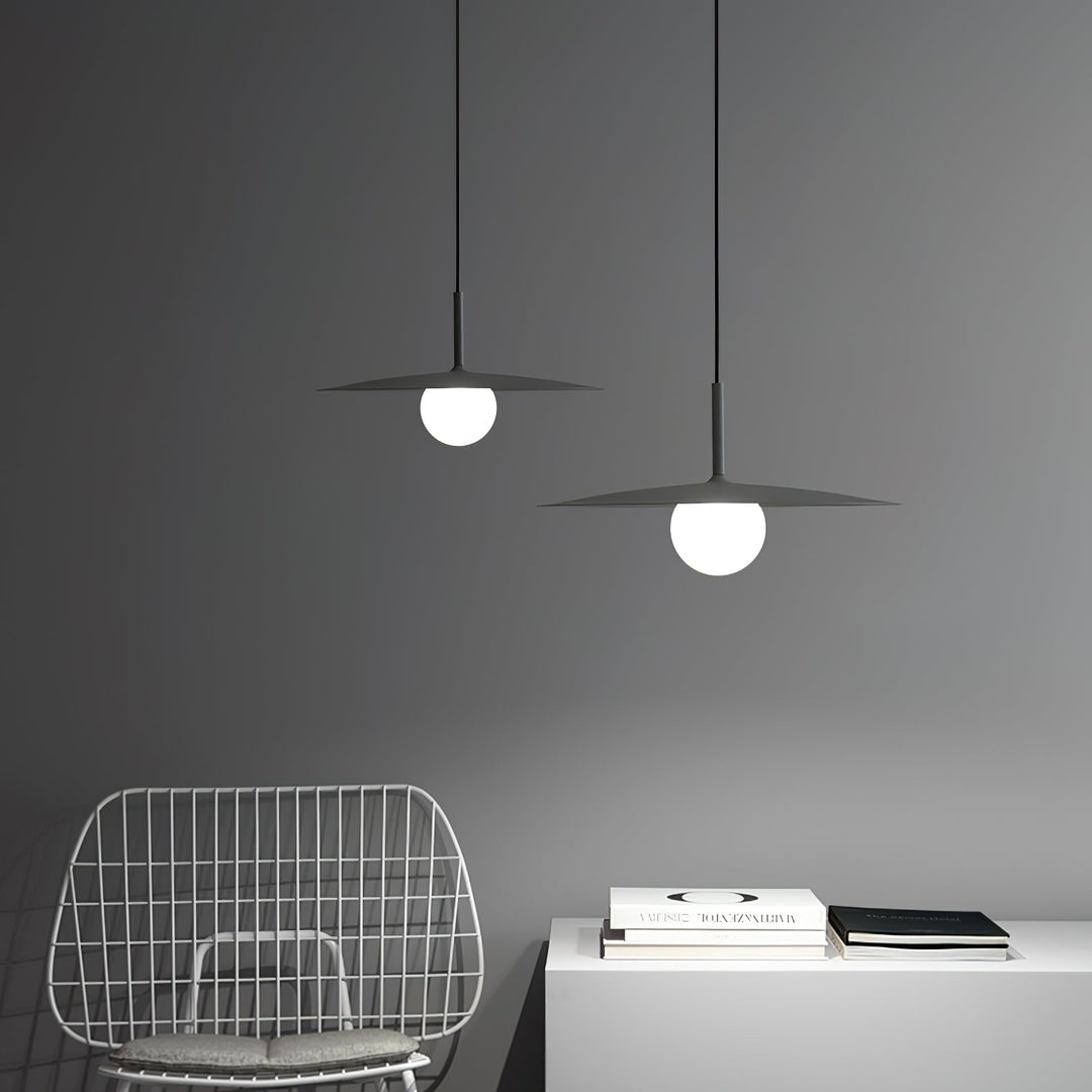 Lustra Suspension Lampe Abat-jour Plat pour Salon - Neutralighting