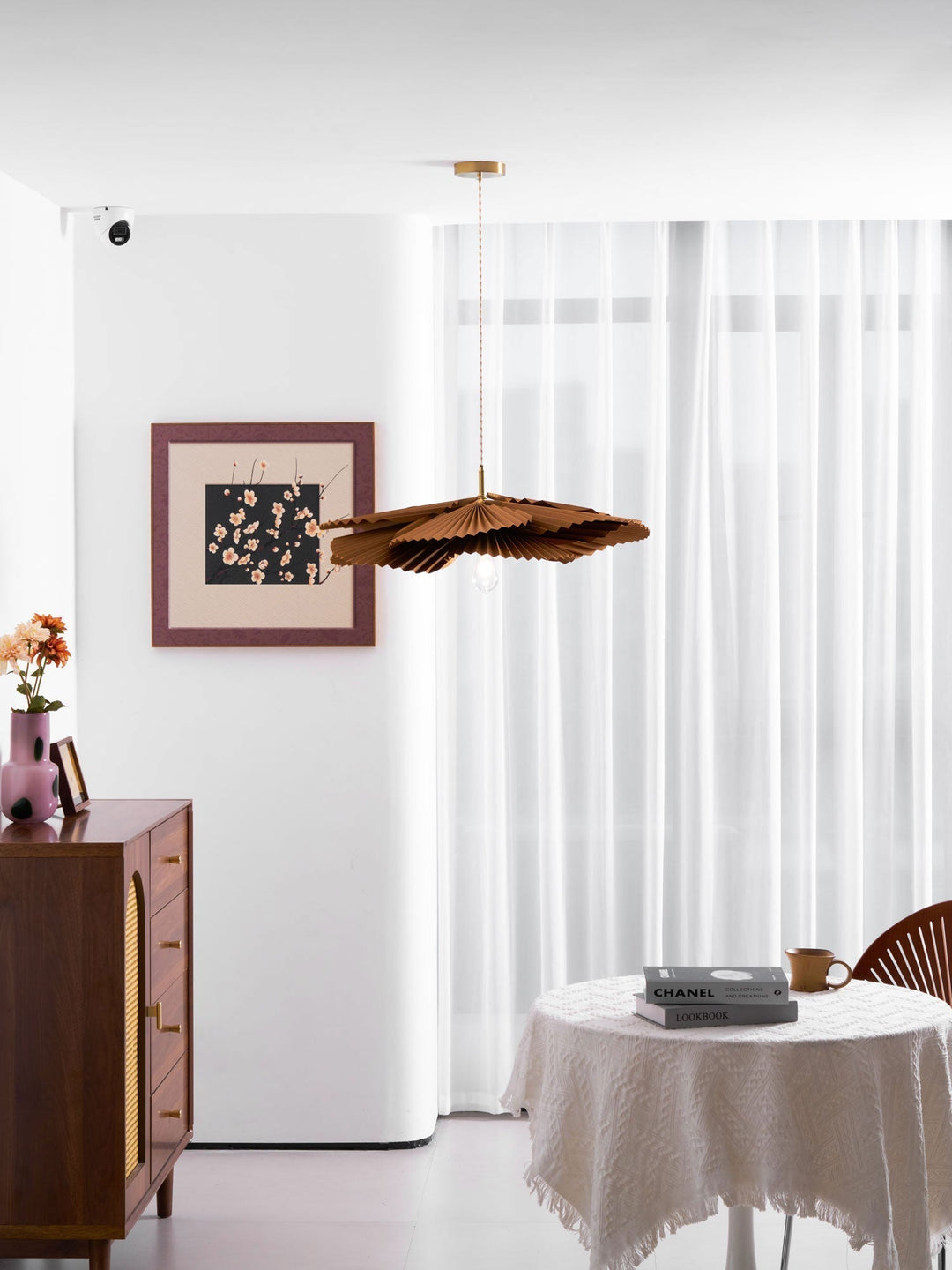 Lustra Suspension Lampe Feuille de Lotus en Papier Pliée Florale - Neutralighting