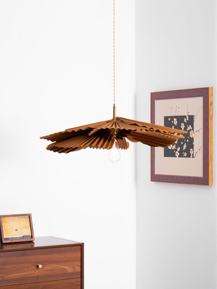 Lustra Suspension Lampe Feuille de Lotus en Papier Pliée Florale - Neutralighting