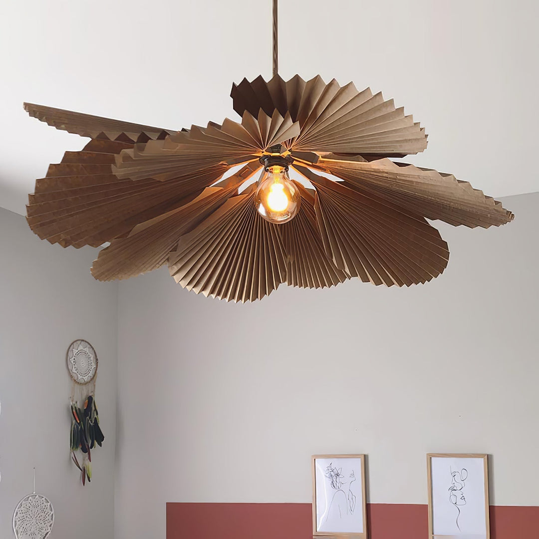 Lyra Suspension Lotus en Papier à Feuille Pliée - Neutralighting