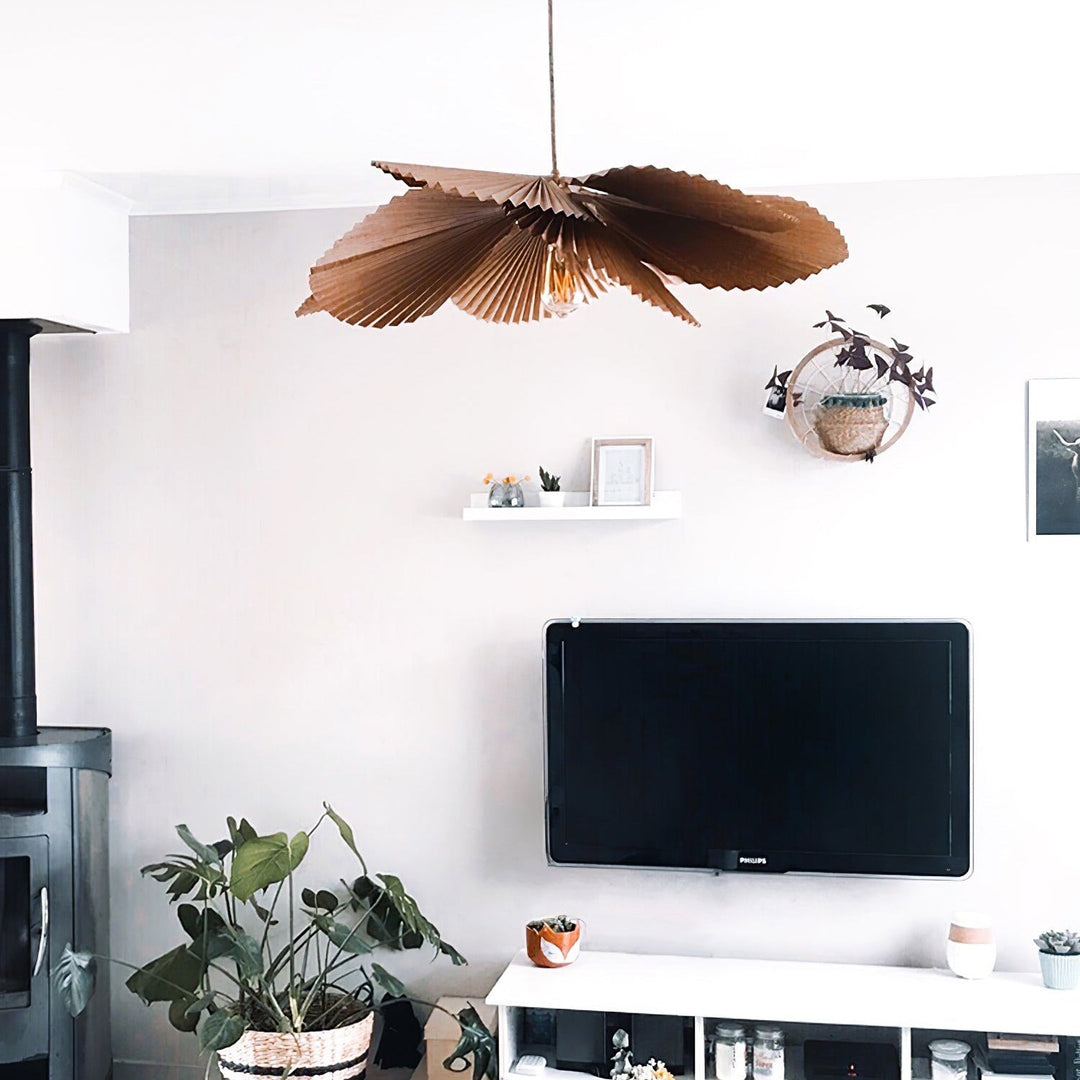 Lyra Suspension Lotus en Papier à Feuille Pliée - Neutralighting