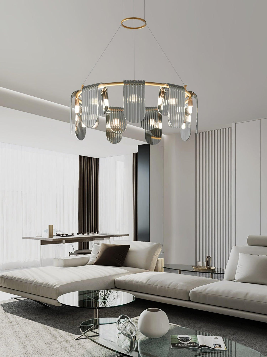 Leo Chandelier en Verre Moderne - Neutralighting