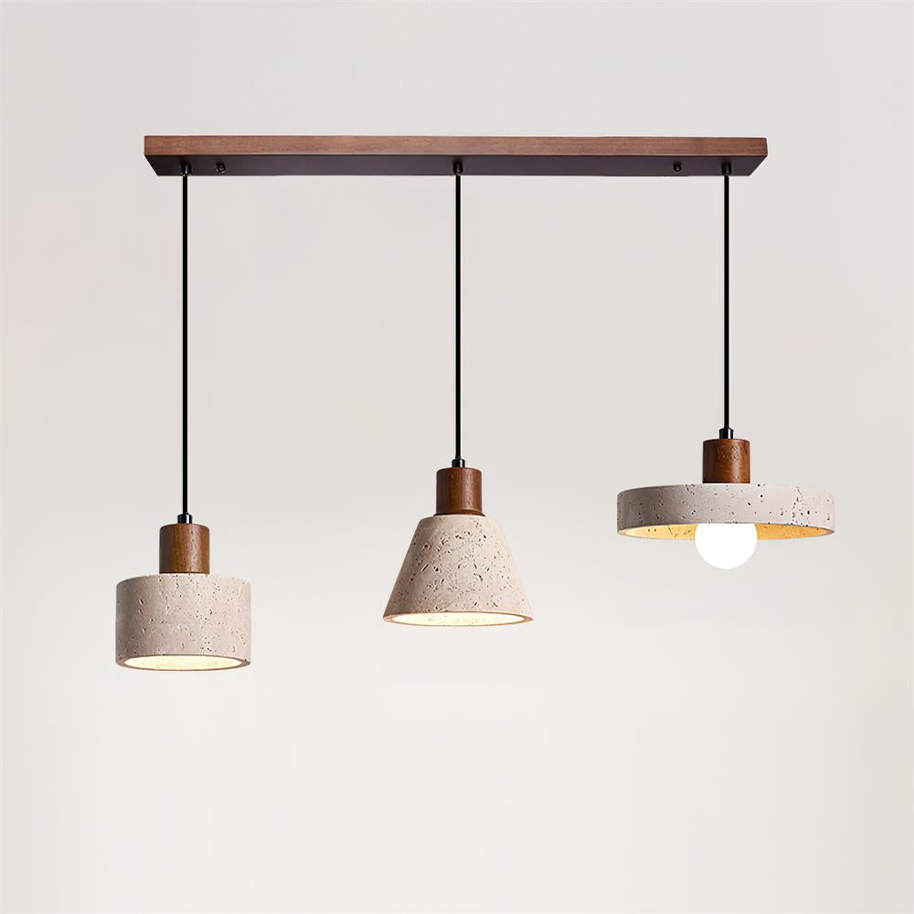 Ritta Lampe Pendante Travertin Moderne En Groupe - Neutralighting