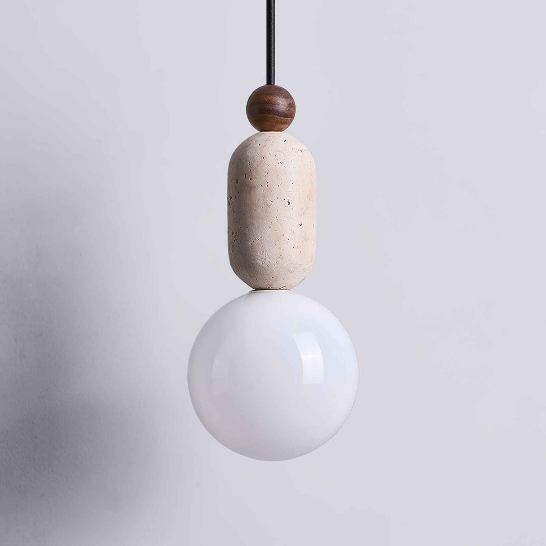 Vaarnii Suspension Minimaliste en Travertin - Neutralighting