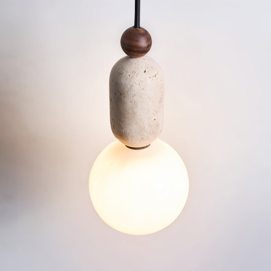 Vaarnii Suspension Minimaliste en Travertin - Neutralighting