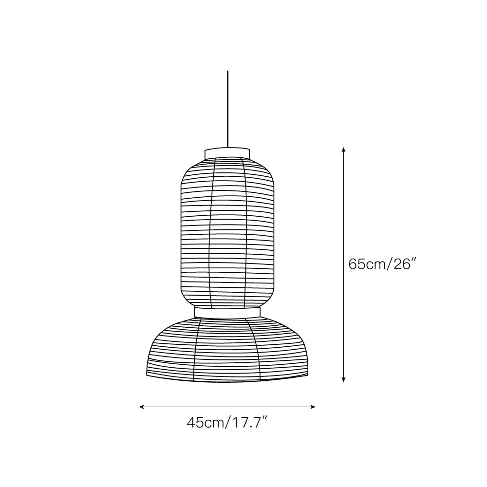 Cutheion Suspension Papier De Riz Créativité Individuelle - Neutralighting