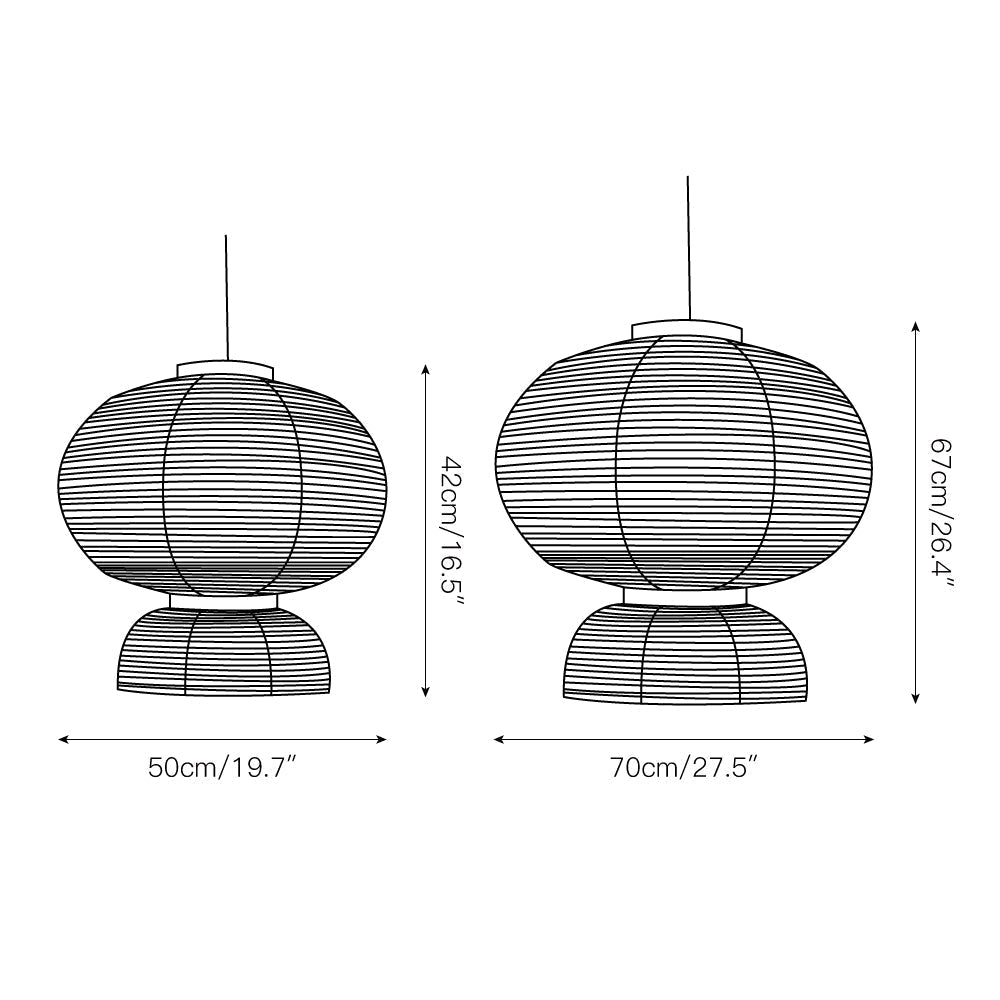 Cutheion Suspension Papier De Riz Créativité Individuelle - Neutralighting