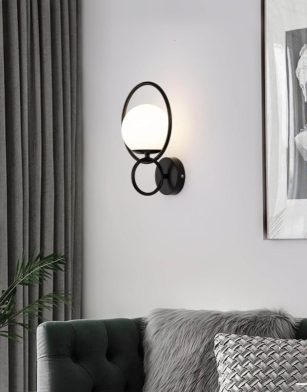 Zesilan Lampe Murale en Verre Moderne Élégante - Neutralighting