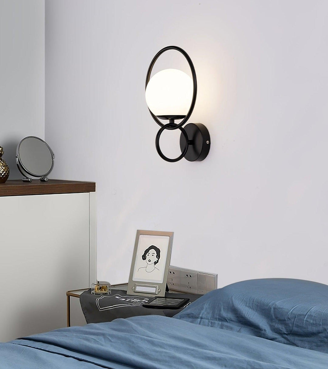 Zesilan Lampe Murale en Verre Moderne Élégante - Neutralighting