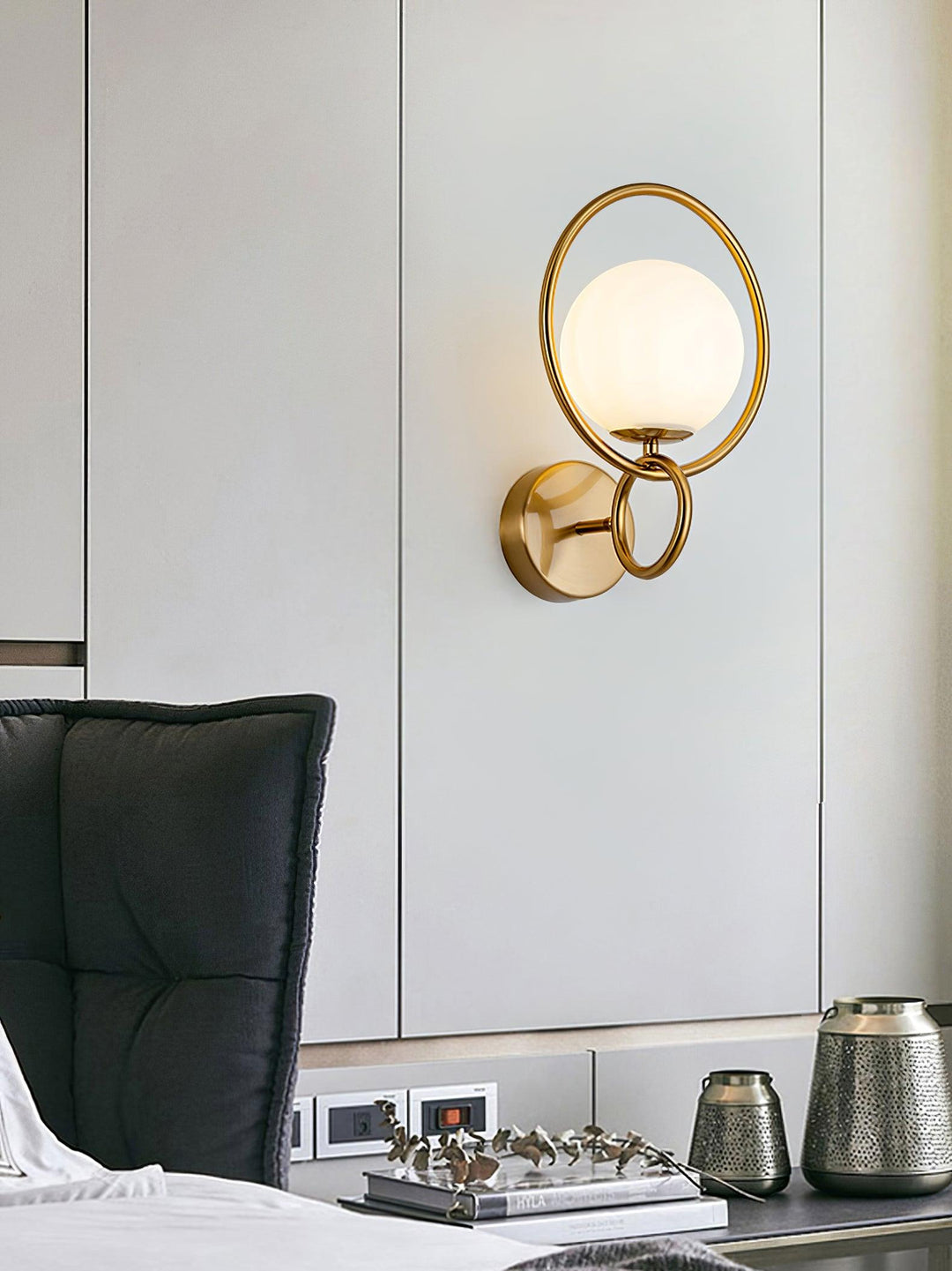 Zesilan Lampe Murale en Verre Moderne Élégante - Neutralighting