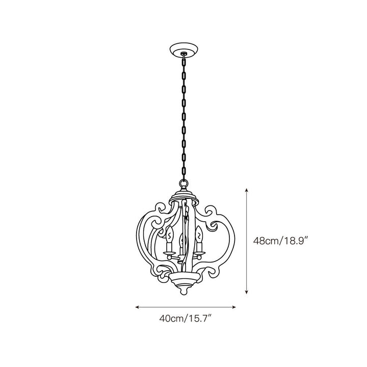 Myviniel Suspension Bois Métal Vintage Industrielle Salon - Neutralighting
