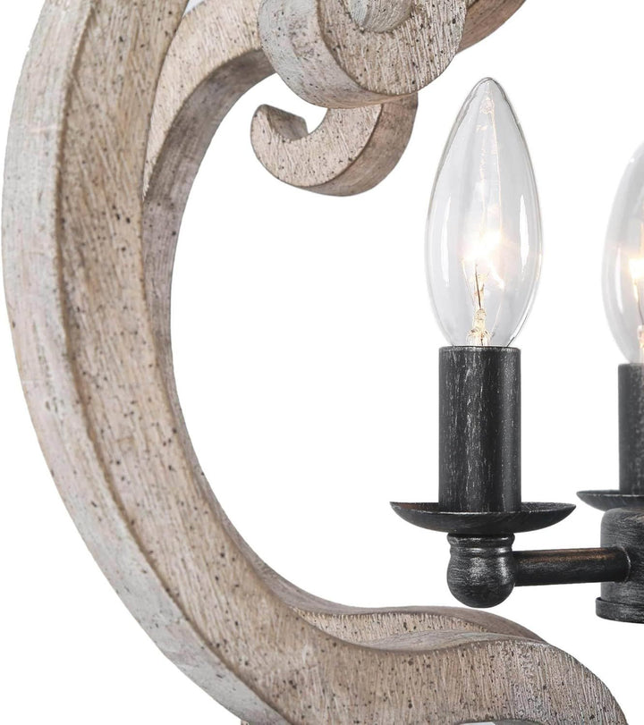 Myviniel Suspension Bois Métal Vintage Industrielle Salon - Neutralighting