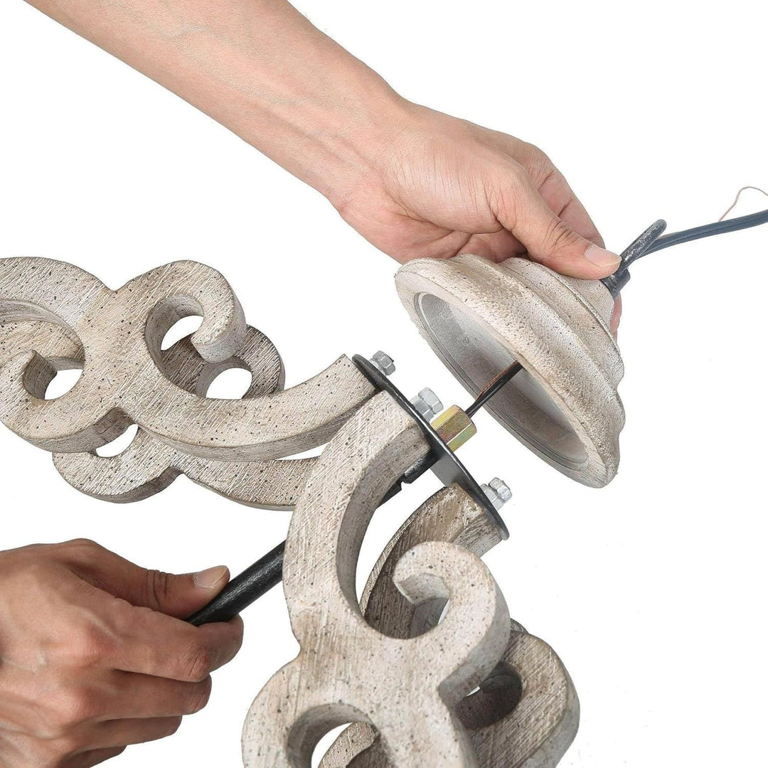 Myviniel Suspension Bois Métal Vintage Industrielle Salon - Neutralighting