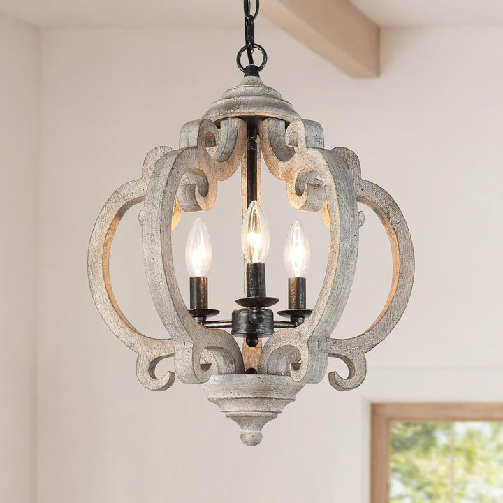 Myviniel Suspension Bois Métal Vintage Industrielle Salon - Neutralighting