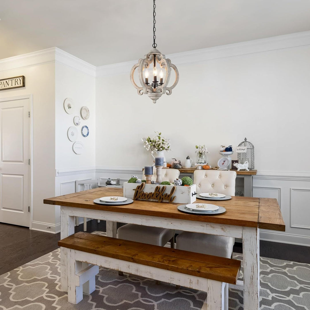 Myviniel Suspension Bois Métal Vintage Industrielle Salon - Neutralighting