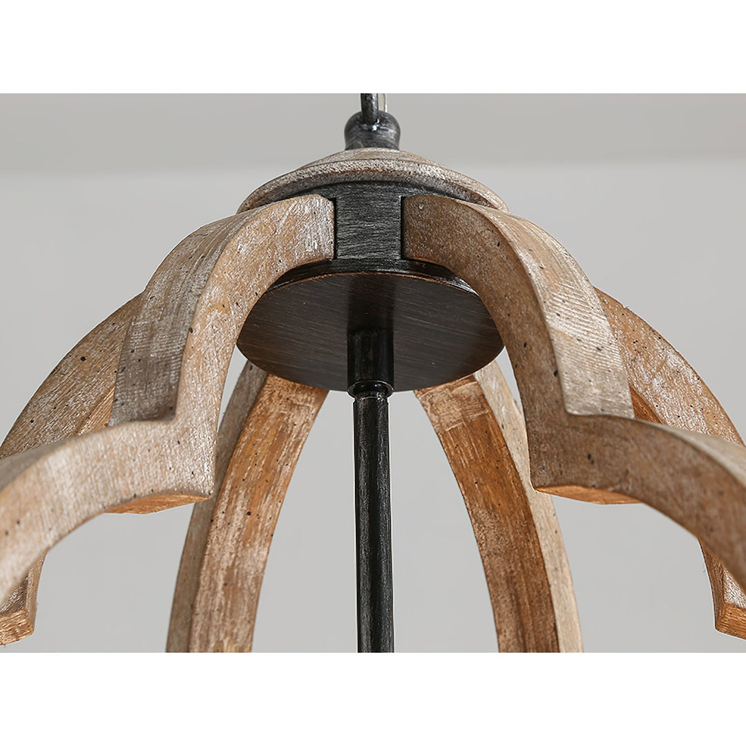 Cilorora Suspension Vintage Industrielle Bois Métal - Neutralighting
