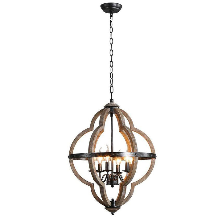 Cilorora Suspension Vintage Industrielle Bois Métal - Neutralighting
