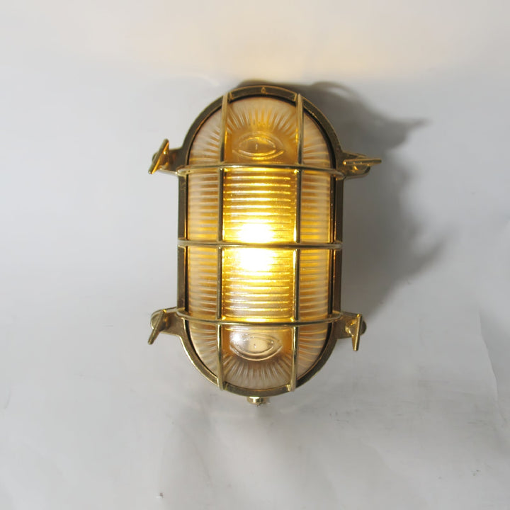 Erthearis Applique Murale Vintage Laiton Métal Bunker - Neutralighting