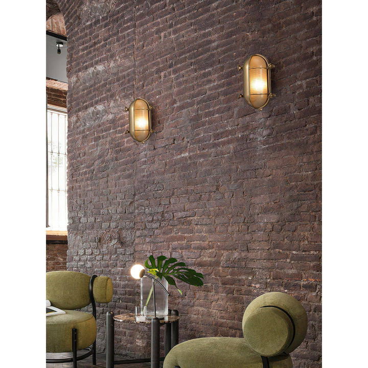 Erthearis Applique Murale Vintage Laiton Métal Bunker - Neutralighting