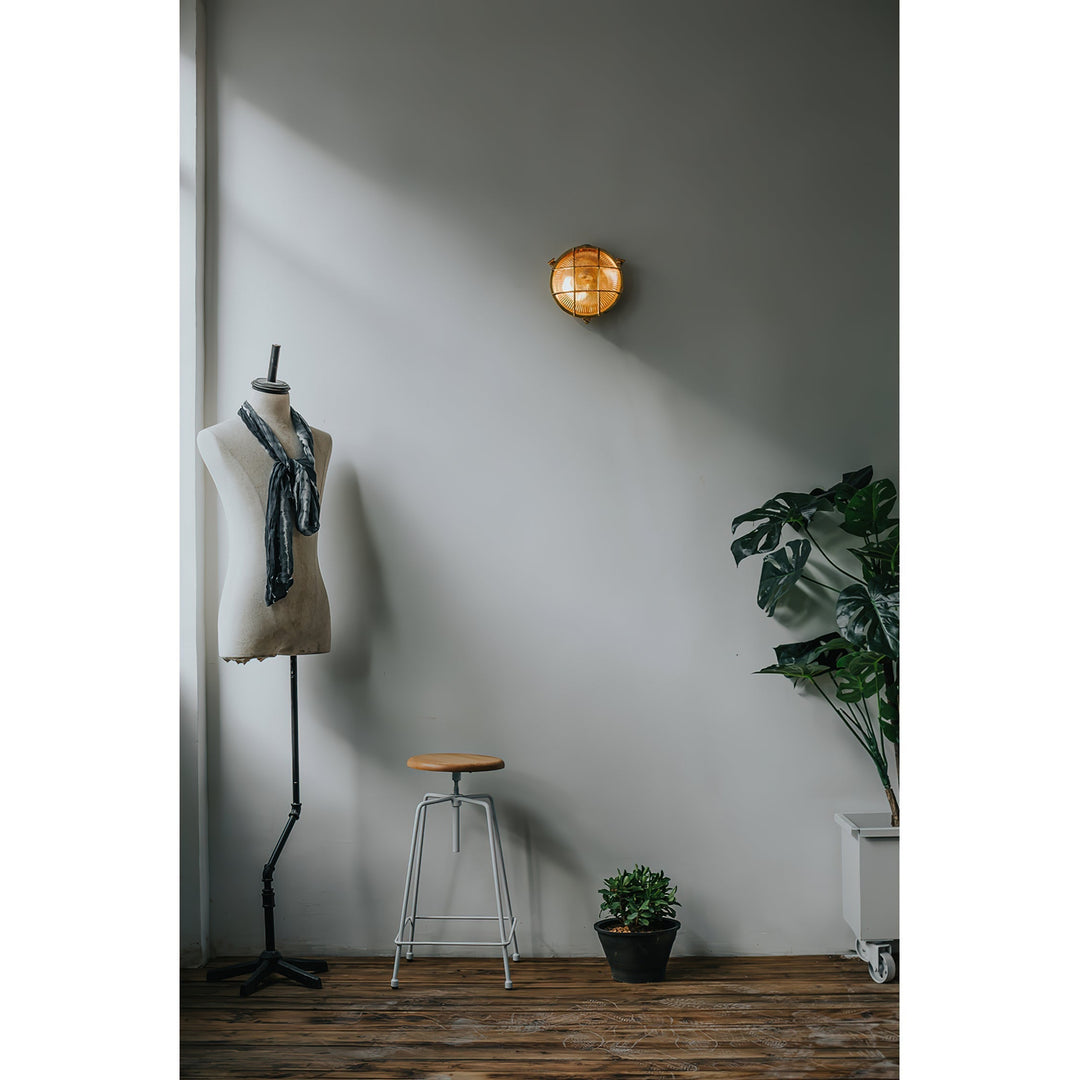 Erthearis Applique Murale Vintage Laiton Métal Bunker - Neutralighting