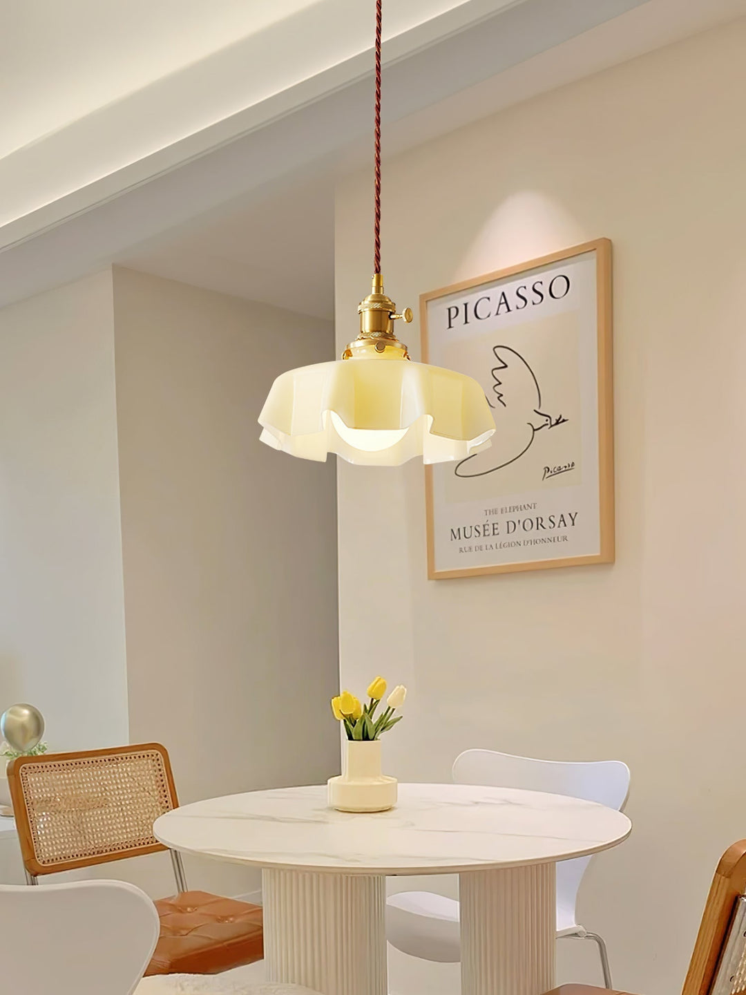 Lustra Lampe Pendante Fleur Française pour Salle à Manger - Neutralighting
