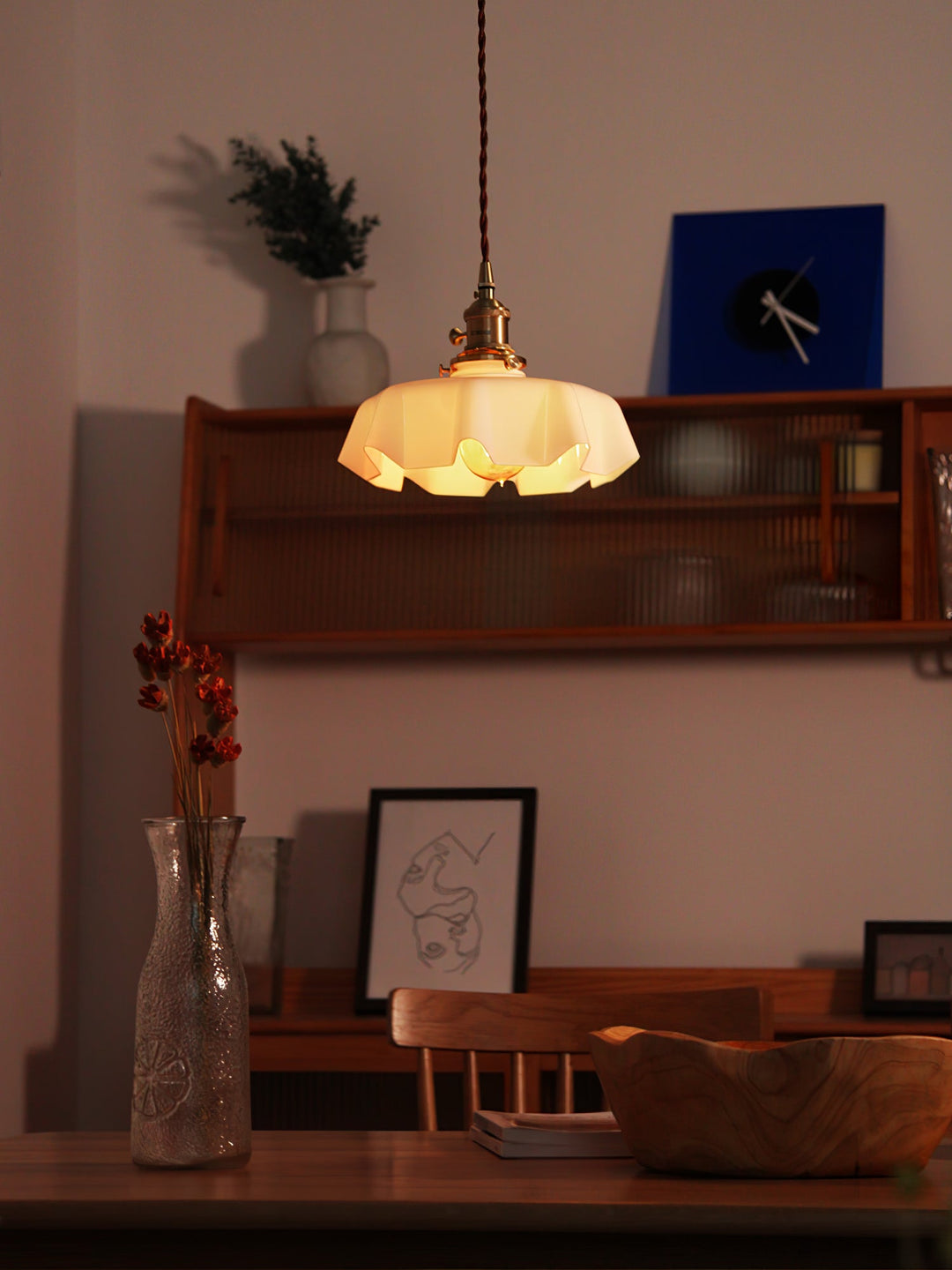 Lustra Lampe Pendante Fleur Française pour Salle à Manger - Neutralighting