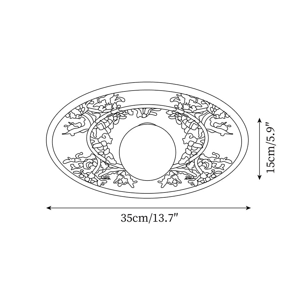 Rococo Plafonnier Rétro Français - Neutralighting