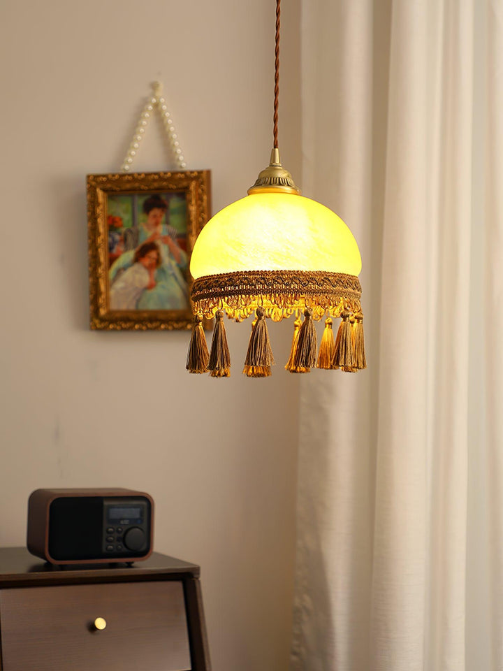 Fringe Suspension en Laiton avec Franges - Neutralighting