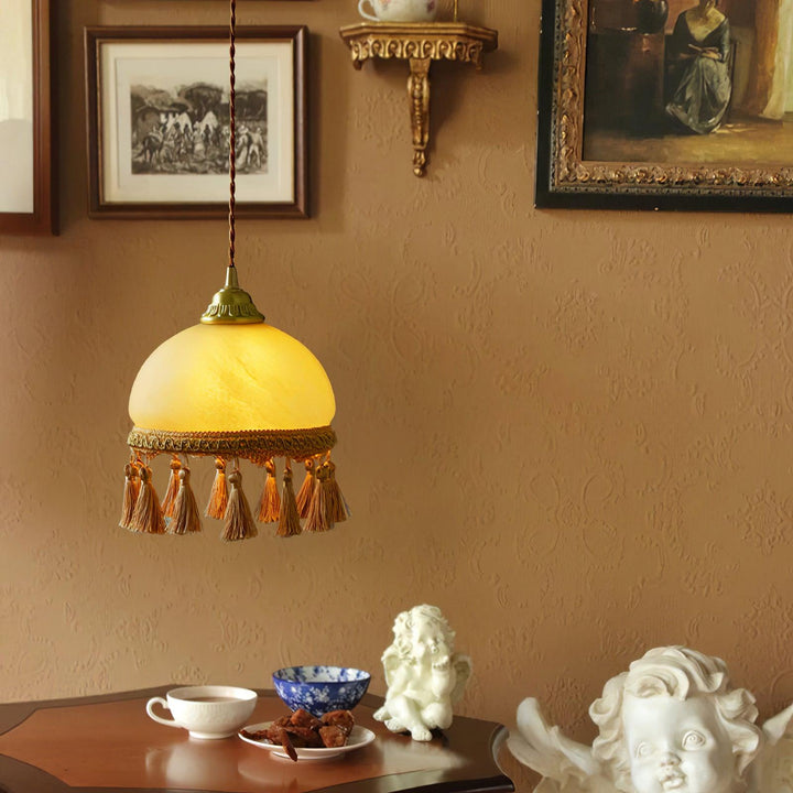 Sycaran Suspension en Tissu avec Franges et Guirlande - Neutralighting