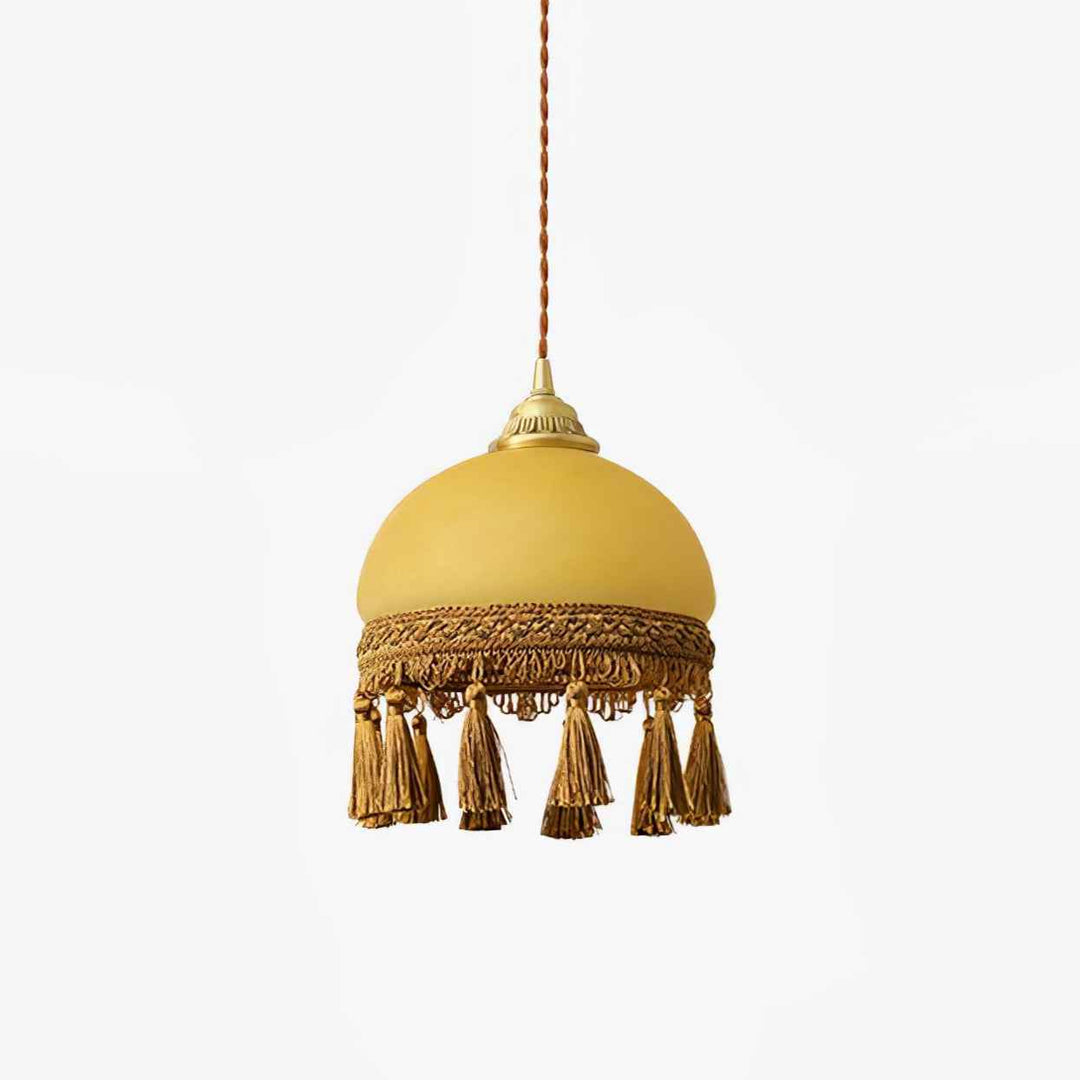 Lampe Fringe en Verre – Design Contemporain