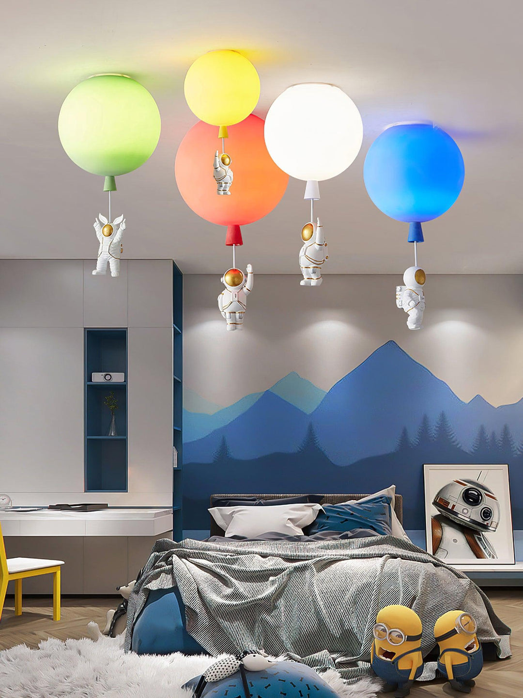Solara Lampe Plafonnier Acrylique Ballon Astronaute - Neutralighting