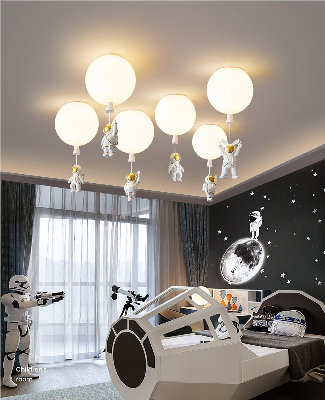 Solara Lampe Plafonnier Acrylique Ballon Astronaute - Neutralighting