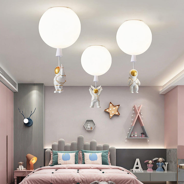 Solara Lampe Plafonnier Acrylique Ballon Astronaute - Neutralighting