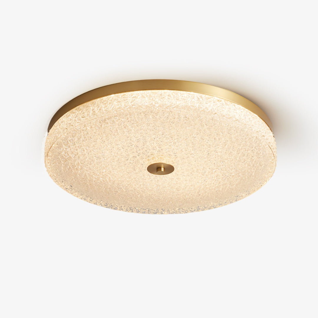 Solara Lumière de Plafond en Verre Givré Texturé Minimaliste - Neutralighting