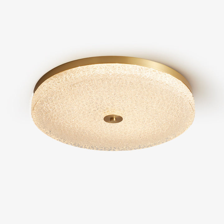 Solara Lumière de Plafond en Verre Givré Texturé Minimaliste - Neutralighting