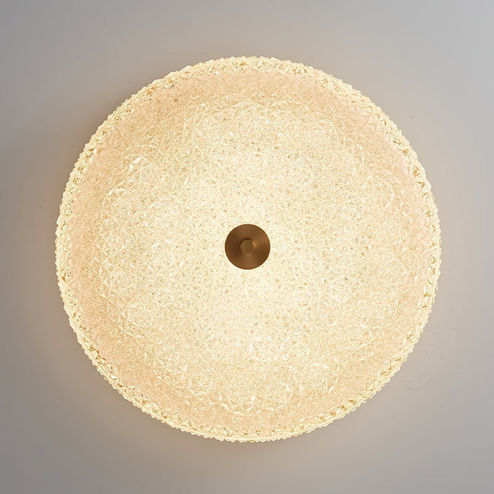 Solara Lumière de Plafond en Verre Givré Texturé Minimaliste - Neutralighting