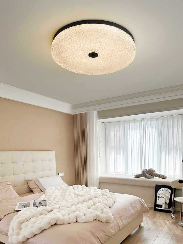 Solara Lumière de Plafond en Verre Givré Texturé Minimaliste - Neutralighting