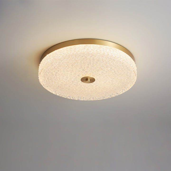 Solara Lumière de Plafond en Verre Givré Texturé Minimaliste - Neutralighting