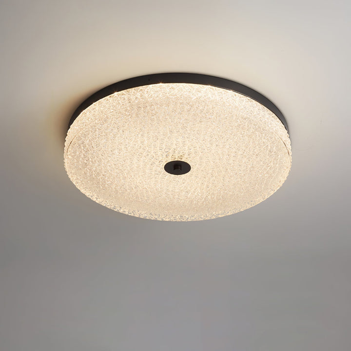 Solara Lumière de Plafond en Verre Givré Texturé Minimaliste - Neutralighting