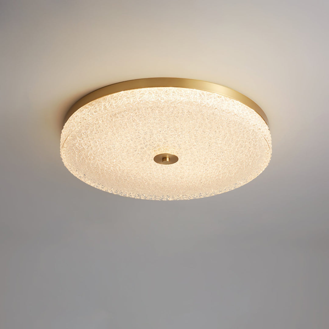 Solara Lumière de Plafond en Verre Givré Texturé Minimaliste - Neutralighting