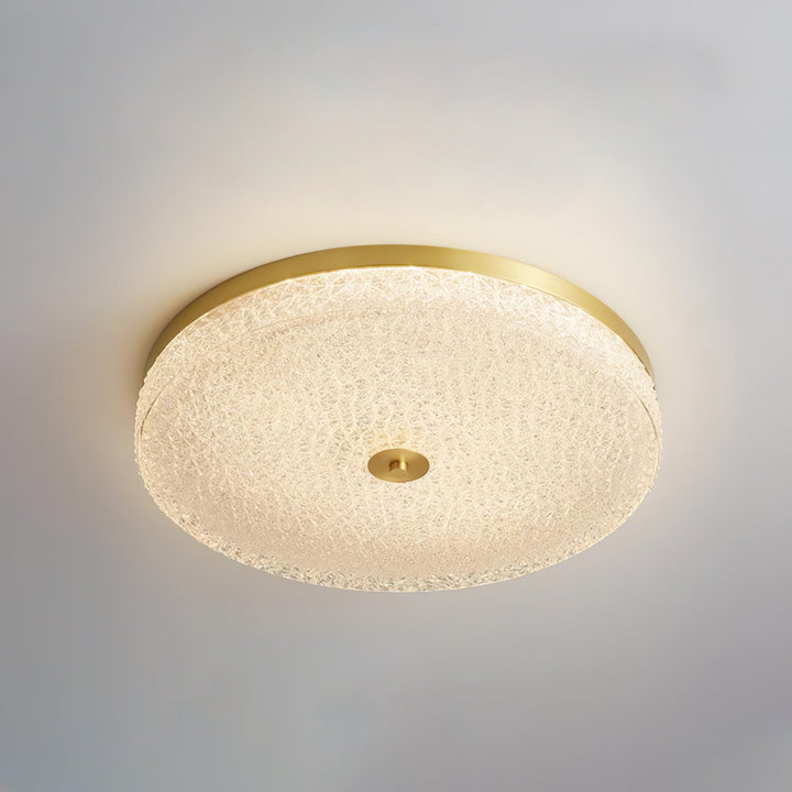 Solara Lumière de Plafond en Verre Givré Texturé Minimaliste - Neutralighting