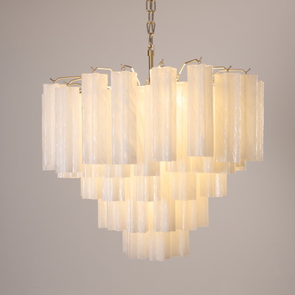 Aurora Chandelier en Verre Givré - Neutralighting