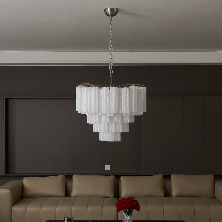 Aurora Chandelier en Verre Givré - Neutralighting