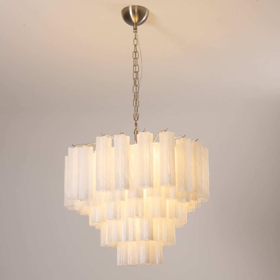 Aurora Chandelier en Verre Givré - Neutralighting