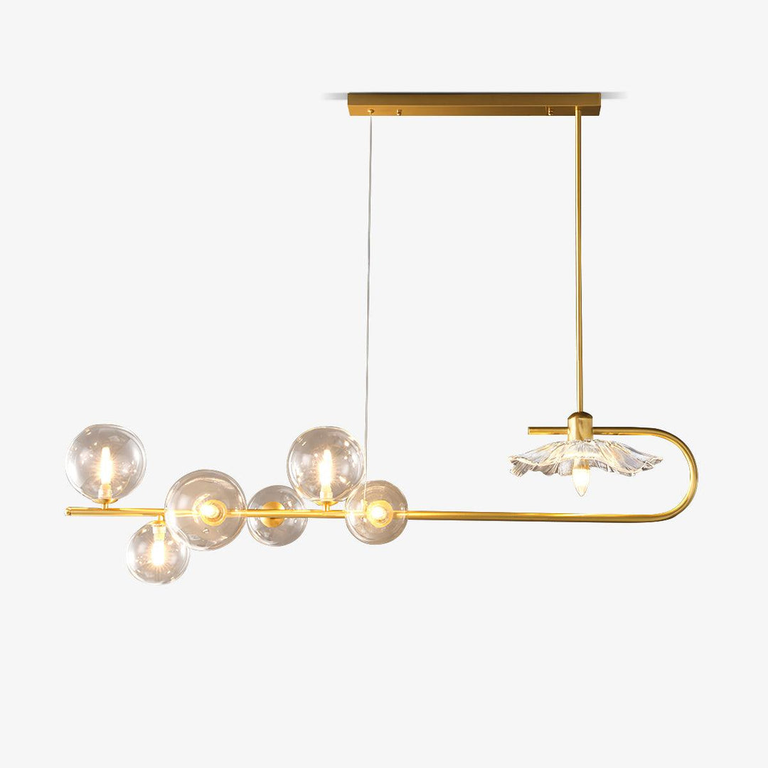 Lustra Suspension en Verre Doré Laiton - Neutralighting