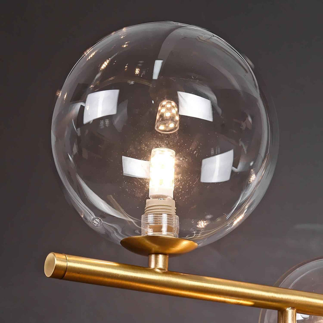 Lustra Suspension en Verre Doré Laiton - Neutralighting