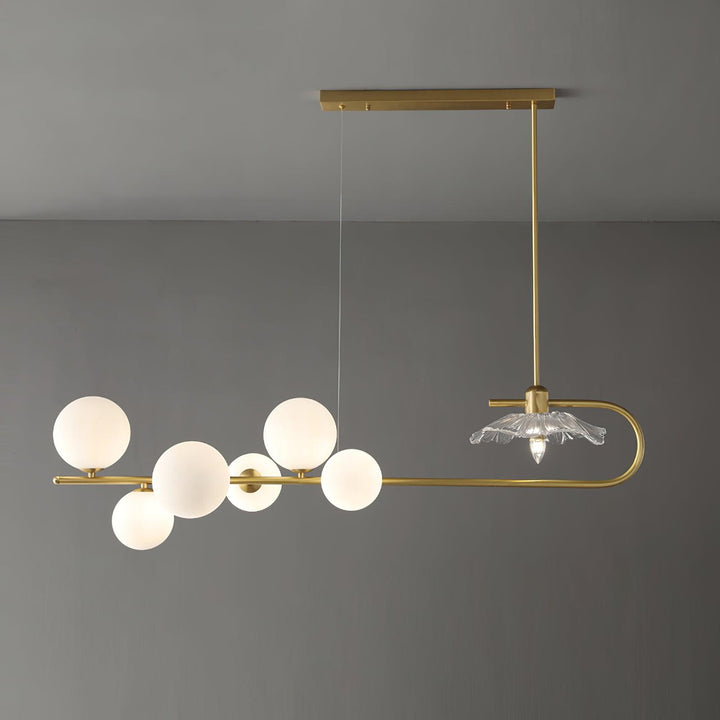 Lustra Suspension en Verre Doré Laiton - Neutralighting